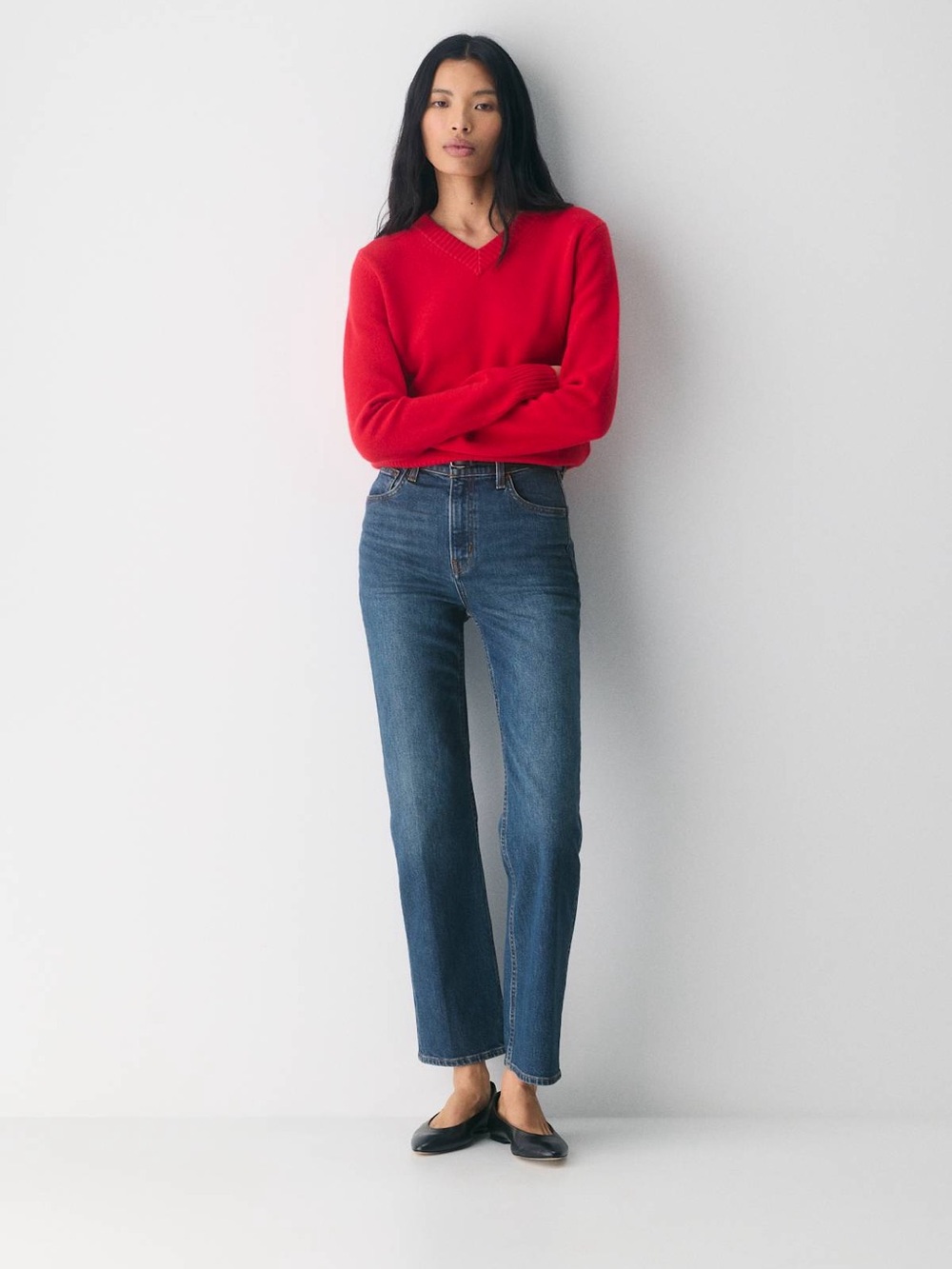 Aritzia Denim Forum Arlo High-Rise Straight Leg Women Jeans - size 26